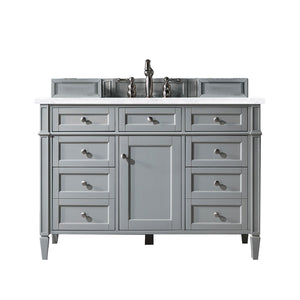 Brittany 48" Urban Gray Single Vanity w/ 3 CM Arctic Fall Solid Surface Top