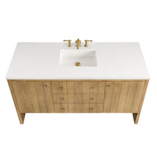 Load image into Gallery viewer, Hudson 60&quot; Single Vanity, Light Natural Oak