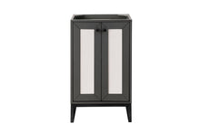 Load image into Gallery viewer, Bathroom Vanities Outlet Atlanta Renovate for LessChianti 20&quot; Single Vanity Cabinet, Mineral Grey, Matte Black