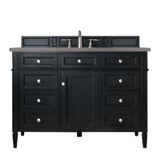 Load image into Gallery viewer, Brittany 48&quot; Black Onyx Single Vanity w/ 3 CM Grey Expo Quartz Top