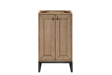 Load image into Gallery viewer, Chianti 20&quot; Single Vanity Cabinet, Whitewashed Walnut, Matte Black
