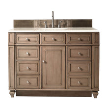 Load image into Gallery viewer, Bristol 48&quot; Single Vanity, Whitewashed Walnut, w/ 3 CM Eternal Marfil Quartz Top