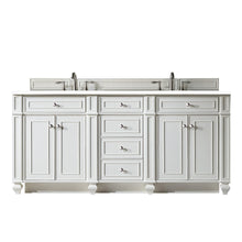 Load image into Gallery viewer, Bristol 72&quot; Double Vanity, Bright White, w/ 3 CM White Zeus Quartz Top