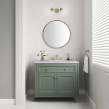 Load image into Gallery viewer, Chicago 36&quot; Single Vanity, Smokey Celadon w/ 3CM Carrara Marble Top