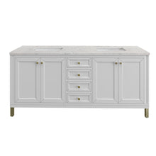 Load image into Gallery viewer, Chicago 72&quot; Double Vanity, Glossy White w/ 3CM Eternal Jasmine Pearl Top