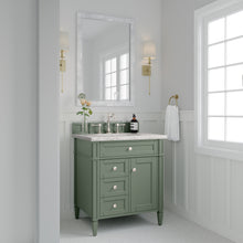 Load image into Gallery viewer, Brittany 30&quot; Single Vanity, Smokey Celadon w/ 3CM Eternal Jasmine Pearl Top