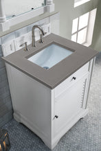 Load image into Gallery viewer, Savannah 26&quot; Single Vanity Cabinet, Bright White, w/ 3 CM Grey Expo Quartz Top