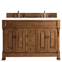 Load image into Gallery viewer, Brookfield 72&quot; Double Vanity, Country Oak w/ 3 CM White Zeus Quartz Top