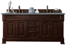 Load image into Gallery viewer, Brookfield 72&quot; Double Vanity, Burnished Mahogany w/ 3 CM Cala Blue Quartz Top