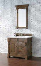 Load image into Gallery viewer, Brookfield 36&quot; Single Vanity, Country Oak w/ 3 CM Arctic Fall Solid Surface Top
