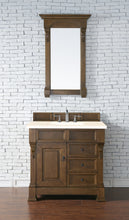 Load image into Gallery viewer, Brookfield 36&quot; Single Vanity, Country Oak w/ 3 CM Eternal Marfil Quartz Top