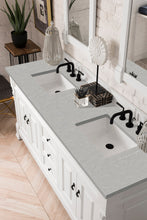 Load image into Gallery viewer, Brookfield 72&quot; Double Vanity, Bright White w/ 3 CM Eternal Serena Quartz Top