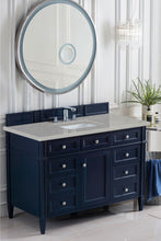 Load image into Gallery viewer, Brittany 48&quot; Victory Blue Single Vanity w/ 3 CM Eternal Serena Quartz Top