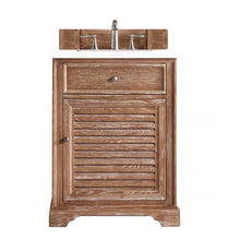 Load image into Gallery viewer, Savannah 26&quot; Single Vanity Cabinet, Driftwood, w/ 3 CM Classic White Quartz Top