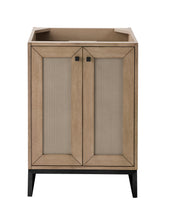Load image into Gallery viewer, Bathroom Vanities Outlet Atlanta Renovate for LessChianti 24&quot; Single Vanity Cabinet, Whitewashed Walnut, Matte Black