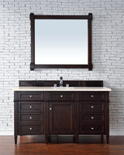 Load image into Gallery viewer, Brittany 60&quot; Burnished Mahogany Single Vanity w/ 3 CM Eternal Marfil Quartz Top