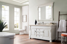 Load image into Gallery viewer, Brookfield 60&quot; Single Vanity, Bright White w/ 3 CM Eternal Marfil Quartz Top