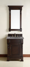 Load image into Gallery viewer, Brookfield 26&quot; Single Vanity, Burnished Mahogany w/ 3 CM Grey Expo Quartz Top