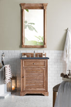 Load image into Gallery viewer, Savannah 26&quot; Single Vanity Cabinet, Driftwood, w/ 3 CM Charcoal Soapstone Quartz Top