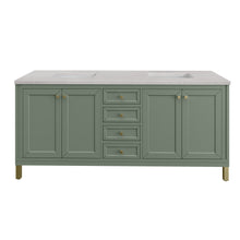 Load image into Gallery viewer, Chicago 72&quot; Double Vanity, Smokey Celadon w/ 3CM Eternal Serena Top