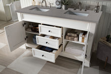 Load image into Gallery viewer, Bathroom Vanities Outlet Atlanta Renovate for LessBrookfield 60&quot; Double Vanity, Bright White w/ 3 CM Grey Expo Quartz Top