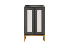 Load image into Gallery viewer, Bathroom Vanities Outlet Atlanta Renovate for LessChianti 20&quot; Single Vanity Cabinet, Mineral Grey, Radiant Gold