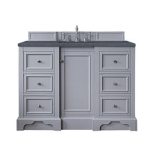 Load image into Gallery viewer, De Soto 48&quot; Single Vanity, Silver Gray w/ 3 CM Charcoal Soapstone Quartz Top