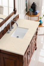 Load image into Gallery viewer, Brookfield 48&quot; Single Vanity, Warm Cherry w/ 3 CM Eternal Marfil Quartz Top