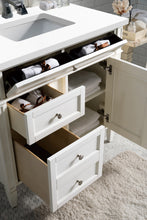 Load image into Gallery viewer, Brittany 36&quot; Bright White Single Vanity w/ 3 CM White Zeus Quartz Top