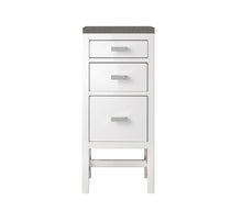Load image into Gallery viewer, Addison 15&quot;  Base Cabinet w/ Drawers, Glossy White w/ 3 CM Grey Expo Quartz Top