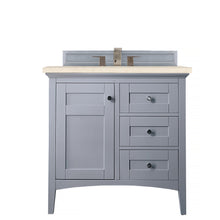 Load image into Gallery viewer, Palisades 36&quot; Single Vanity, Silver Gray, w/ 3 CM Eternal Marfil Quartz Top