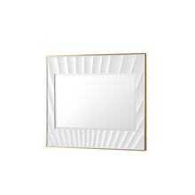 Load image into Gallery viewer, Bathroom Vanities Outlet Atlanta Renovate for LessSoleil 36&quot; Mirror, Matte White with Gold