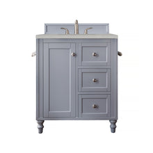 Load image into Gallery viewer, Copper Cove Encore 30&quot; Single Vanity, Silver Gray w/ 3 CM Eternal Serena Quartz Top