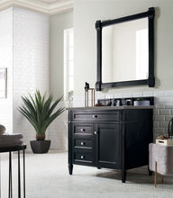 Load image into Gallery viewer, Brittany 36&quot; Black Onyx Single Vanity w/ 3 CM Grey Expo Quartz Top
