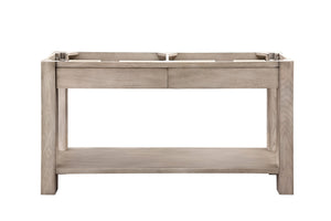 Brooklyn 63" Wooden Sink Console, Platinum Ash James Martin