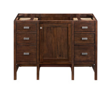 Load image into Gallery viewer, Bathroom Vanities Outlet Atlanta Renovate for LessAddison 48&quot; Single Vanity Cabinet, Mid Century Acacia, w/ 3 CM Eternal Jasmine Pearl Quartz Top