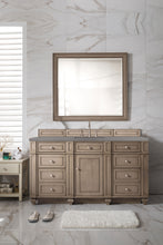 Load image into Gallery viewer, Bristol 60&quot; Single Vanity, Whitewashed Walnut, w/ 3 CM Grey Expo Quartz Top
