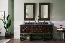 Load image into Gallery viewer, Balmoral 72&quot; Double Vanity Cabinet, Antique Walnut, w/ 3 CM Charcoal Soapstone Quartz Top