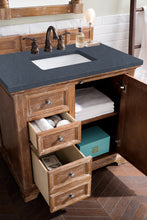 Load image into Gallery viewer, Bathroom Vanities Outlet Atlanta Renovate for LessProvidence 36&quot; Single Vanity Cabinet, Driftwood, w/ 3 CM Charcoal Soapstone Quartz Top