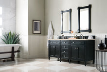 Load image into Gallery viewer, Brittany 72&quot; Black Onyx Double Vanity w/ 3 CM Eternal Marfil Quartz Top