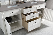 Load image into Gallery viewer, Savannah 72&quot; Double Vanity Cabinet, Bright White, w/ 3 CM Grey Expo Quartz Top James Martin