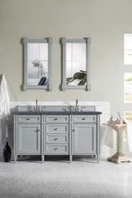 Load image into Gallery viewer, Brittany 60&quot; Urban Gray Double Vanity w/ 3 CM Charcoal Soapstone Quartz Top