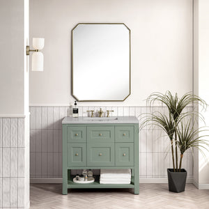 Breckenridge 36" Single Vanity, Smokey Celadon w/ 3CM Eternal Serena Top