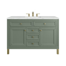 Load image into Gallery viewer, Chicago 48&quot; Single Vanity, Smokey Celadon w/ 3CM Ethereal Noctis Top