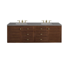 Load image into Gallery viewer, Amberly 72&quot; Double Vanity, Mid-Century Walnut w/ 3CM Grey Expo Top