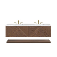 Load image into Gallery viewer, Marcello 72&quot; Double Vanity, Chestnut w/ 3CM Arctic Fall Top