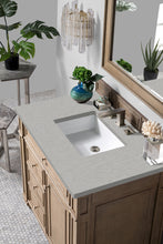 Load image into Gallery viewer, Bristol 36&quot; Single Vanity, Whitewashed Walnut, w/ 3 CM Eternal Serena Quartz Top