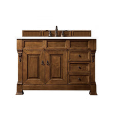 Load image into Gallery viewer, Brookfield 48&quot; Country Oak Single Vanity  w/ 3 CM Classic White Quartz Top James Martin