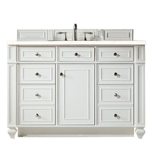 Load image into Gallery viewer, Bristol 48&quot; Single Vanity, Bright White, w/ 3 CM Eternal Marfil Quartz Top