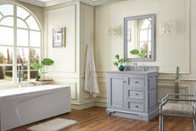 Load image into Gallery viewer, De Soto 36&quot; Single Vanity, Silver Gray w/ 3 CM Eternal Serena Quartz Top